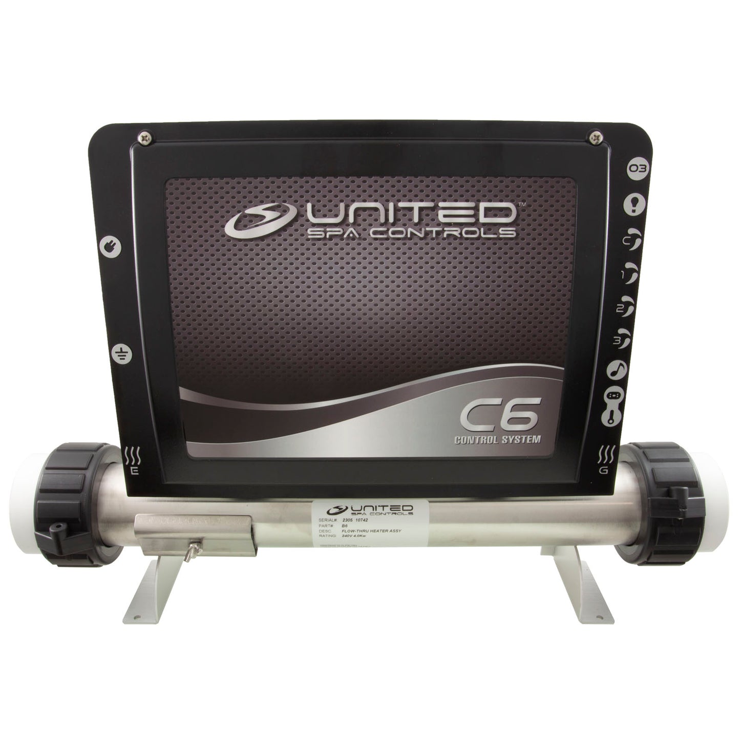 Control, United Spas CB, 5.5kW, P1, P2, Aux, Lt, T7-S