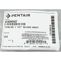 1 1/2" Glued T-Valve Assembly