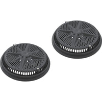 Main Drain Grate, PentStarGuard, 8", 112gpm, DrkGry, qty2, Sh Ring