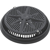 Main Drain Grate, PentStarGuard, 8", 112gpm, DrkGry, qty2, Sh Ring