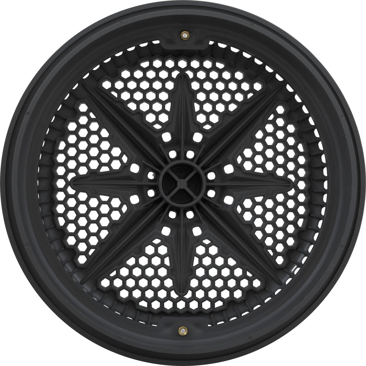 Main Drain Grate, PentStarGuard, 8", 112gpm, DrkGry, qty2, Sh Ring