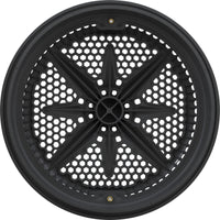 Main Drain Grate, PentStarGuard, 8", 112gpm, DrkGry, qty2, Sh Ring
