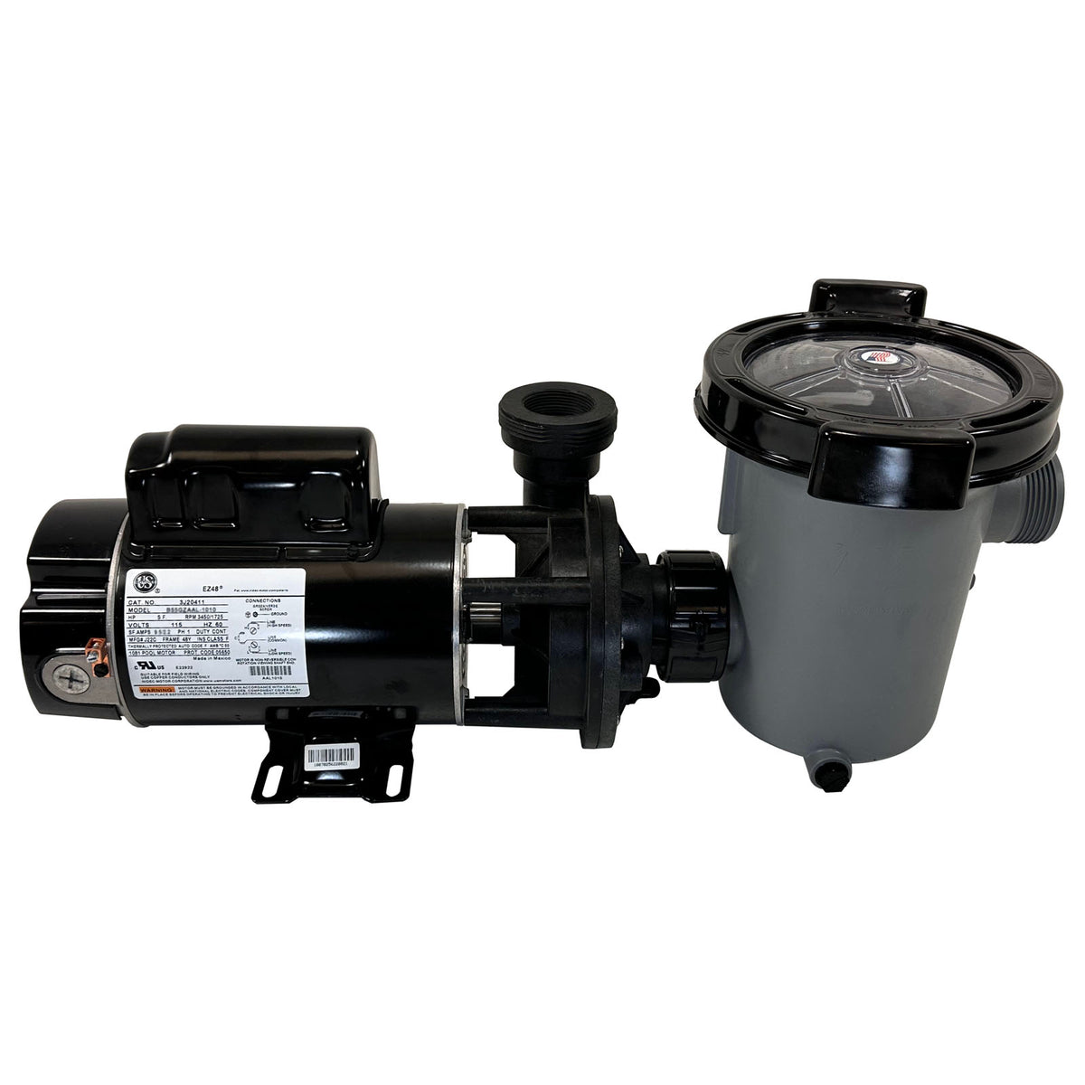Pump, WW Hi-Flo II, 1.5SPL, 2-Spd, 115v, 6"Trp, ft Nema, Vert