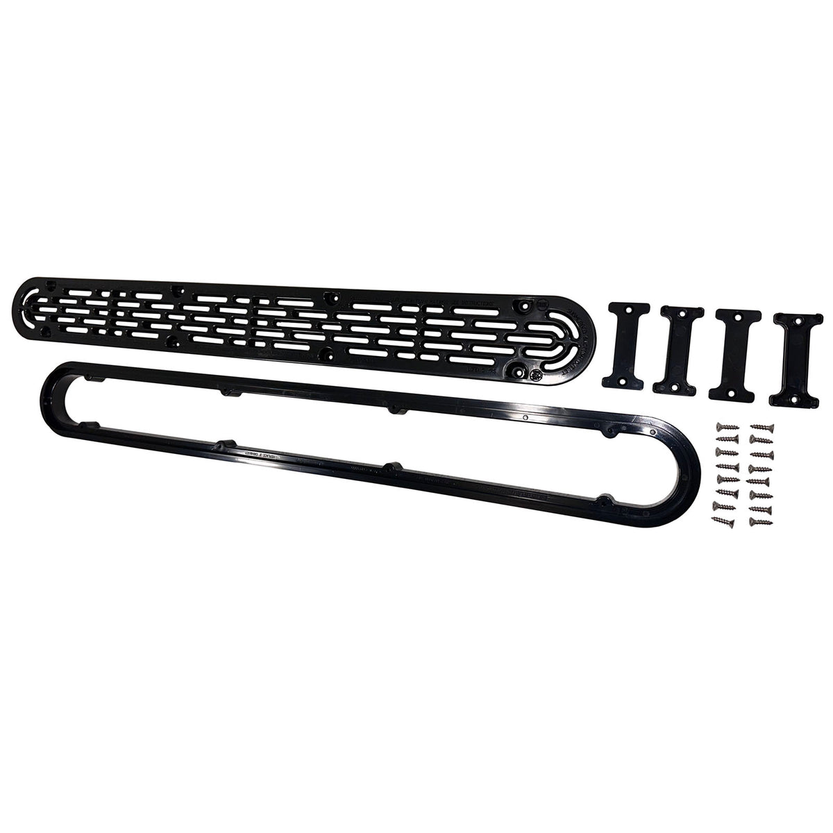 Channel Drain Cover, Aquastar, 32" Anti-Entrap, w/Frame, Blk