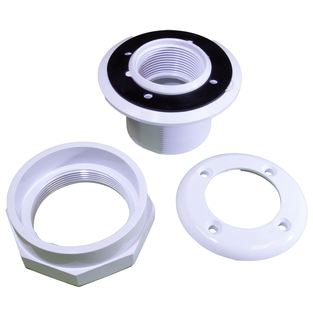 Vinyl Pool I/O Fttng (1.5 X 1.5 Socket) White