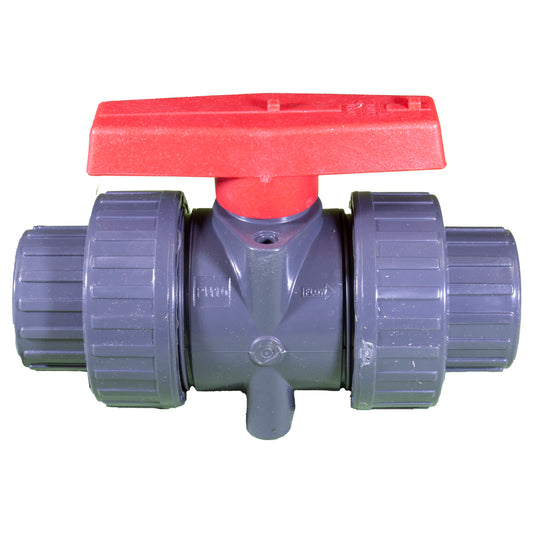 True Union Ball Vlv Gray 1" Pvc Epdm Soc/Thd
