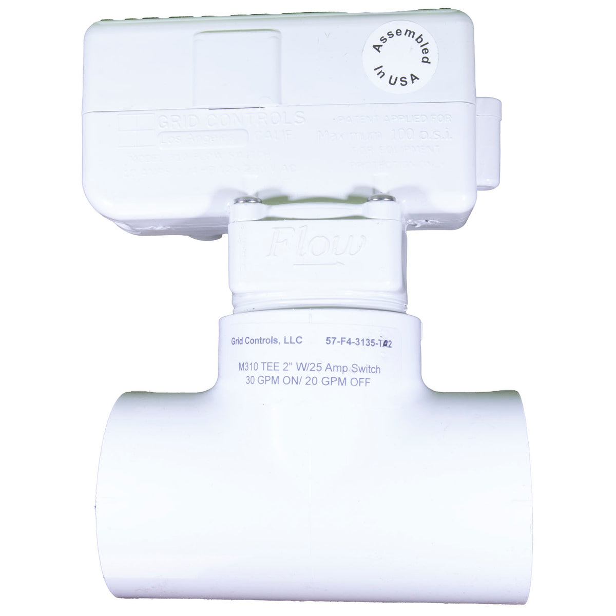 Flow Switch, Grid Controls M-310, 25A, 2"s