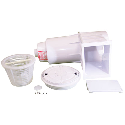 Skimmer Cmplt, Pent Admiral S15, 1-1/2"fpt, Concrete, Flap Weir