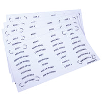 Decal Set, Zodiac, JPS, 4 Function Spa Side Remote