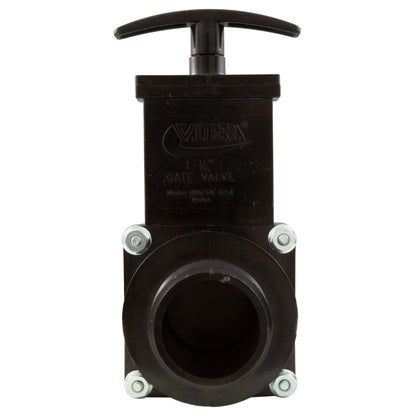 Gate Valve, Valterra, 1-1/2"s x 1-1/2"mpt, 45psi, Black