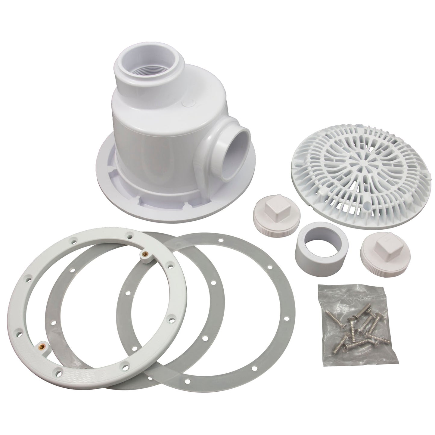 Main Drain, CMP Galaxy, Vinyl, 2"s, White