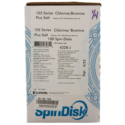 Reagent Cart Disk, Lamotte WaterLink, Clor/Brom/Salt, Qty 100