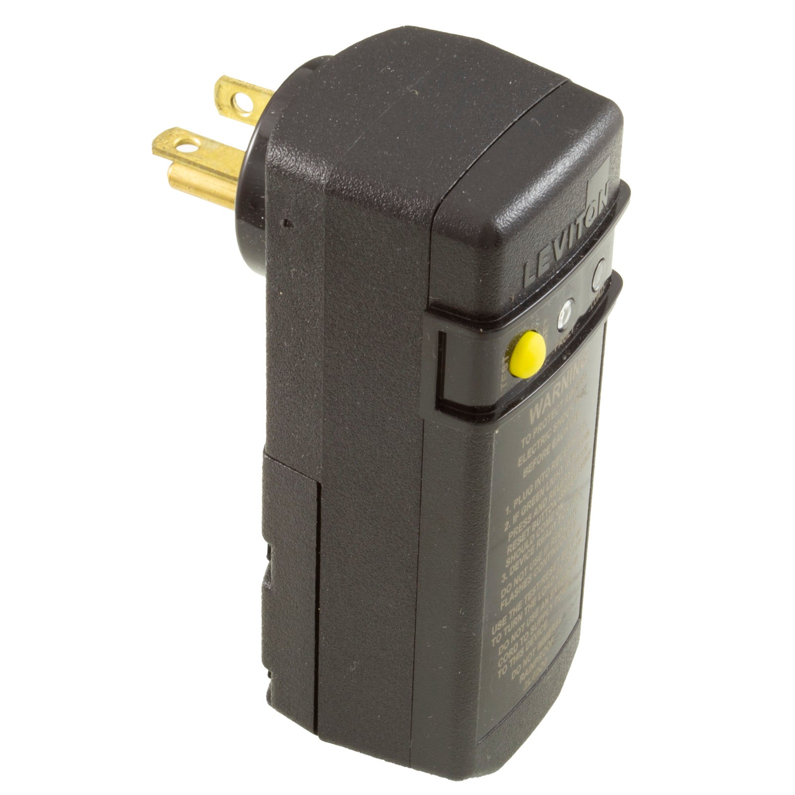 GFCI, Leviton, 20A, 115v, Self-Test Auto Reset, Right Angle