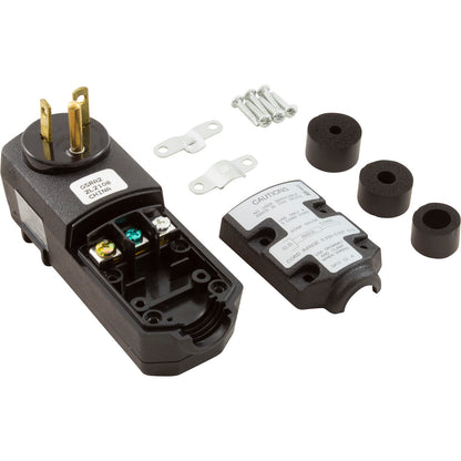 GFCI, Leviton, 20 A, 115 V, reinicio automático con autoprueba, ángulo recto