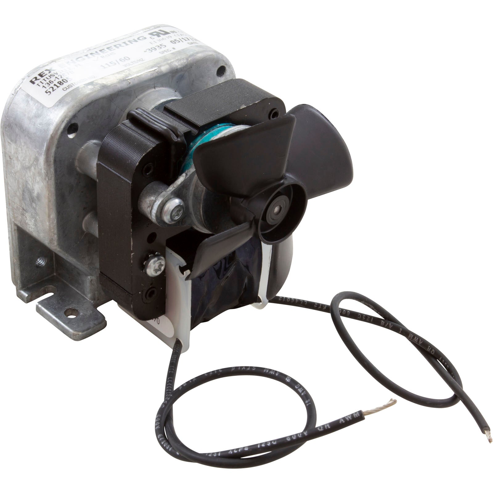 Motor/Gear Assembly, Rola-Chem RC25/53, 115v