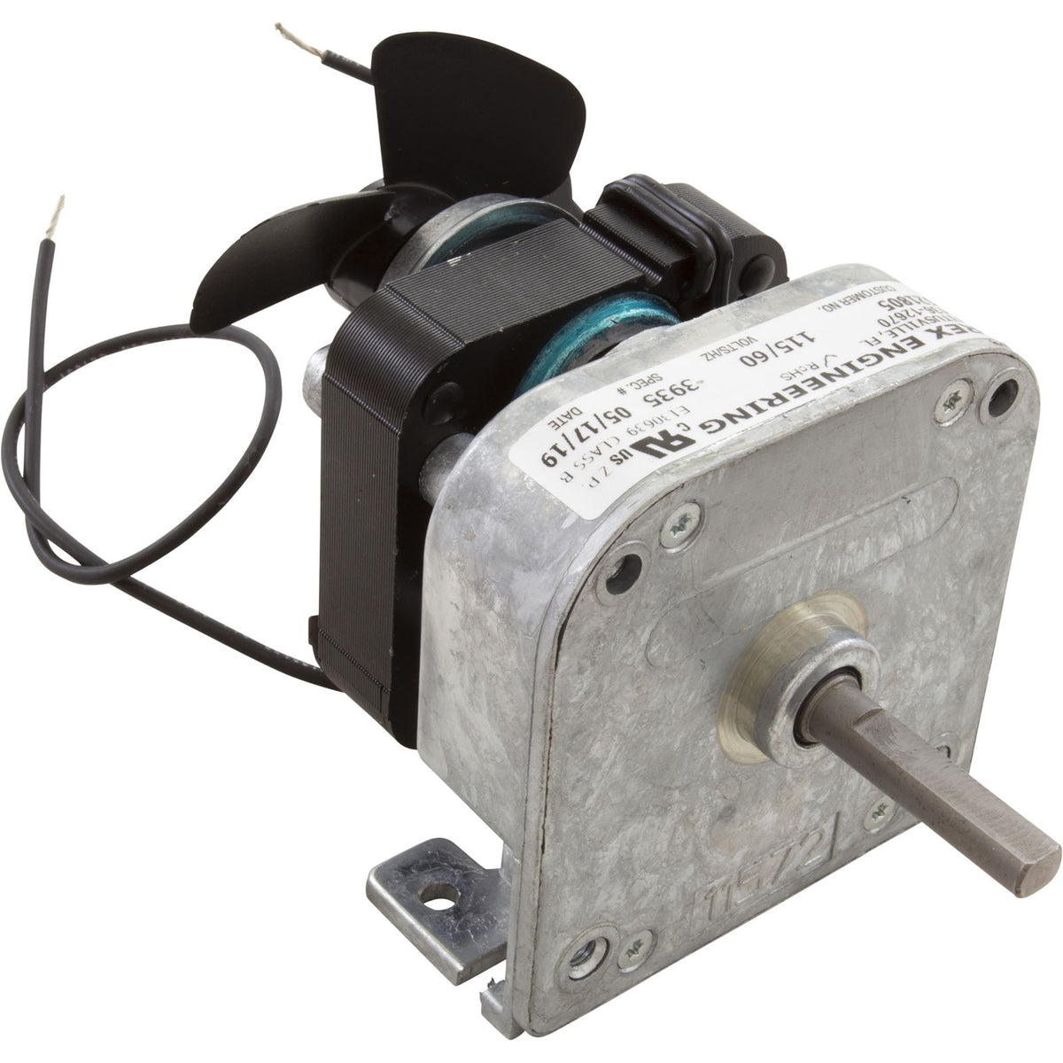 Motor/Gear Assembly, Rola-Chem RC25/53, 115v