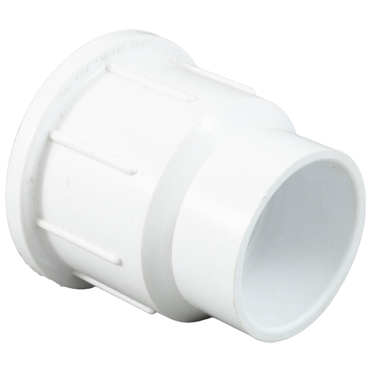 1-1/2" Suc Strght Nut, Adapter W/ Pipe Stops