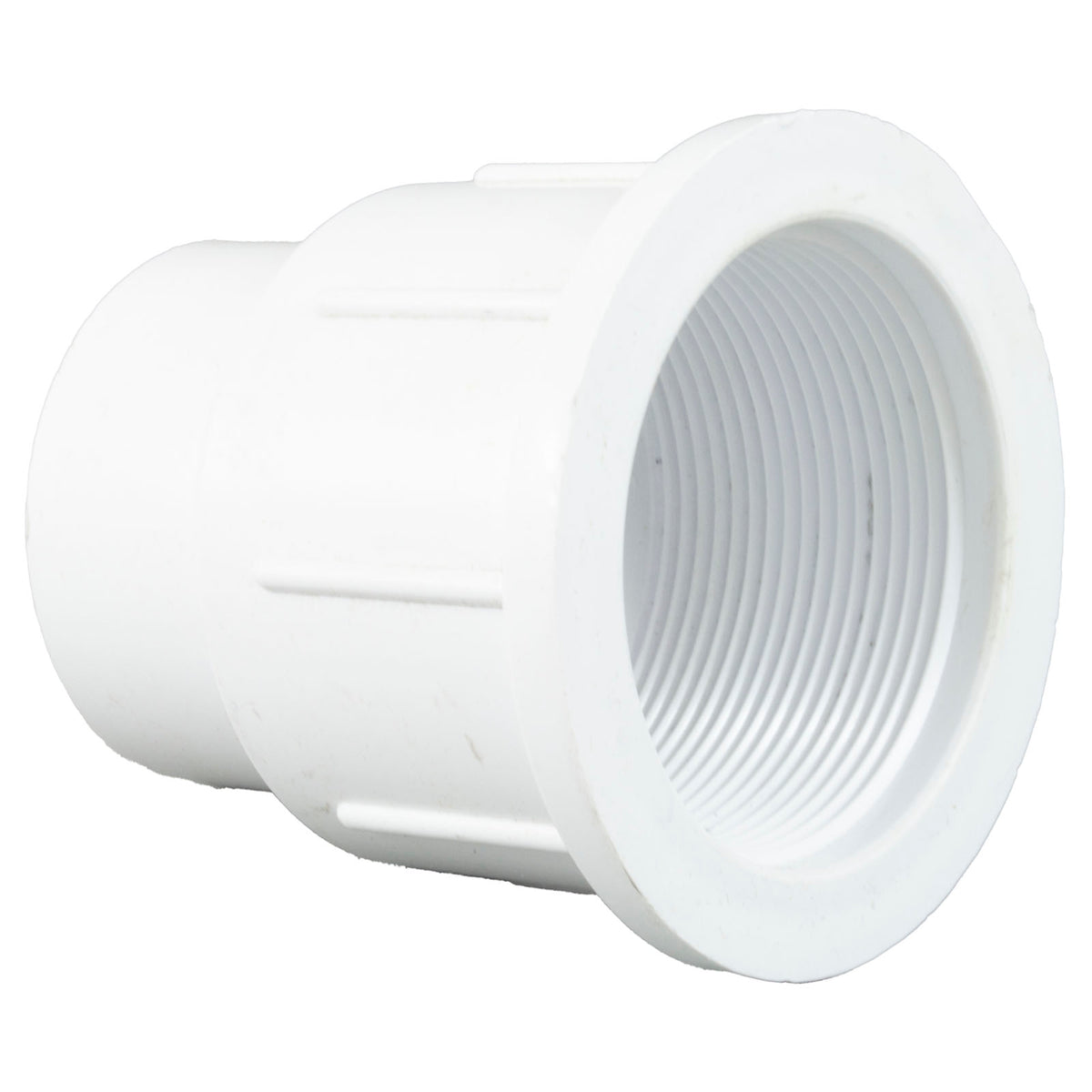 1-1/2" Suc Strght Nut, Adapter W/ Pipe Stops
