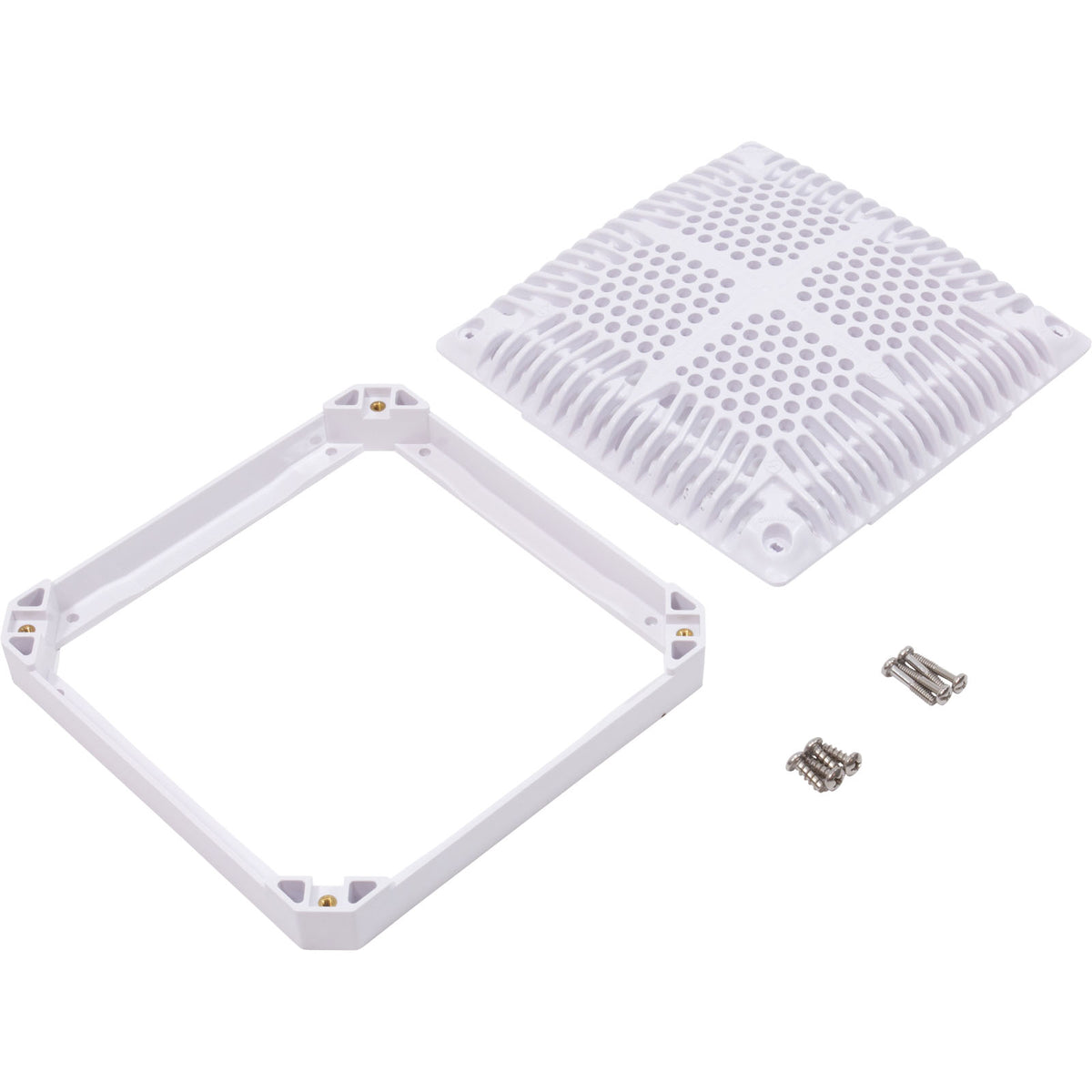 Hayward WGX1033BHF2 18" White Square High Flow Cover & Inner Frame