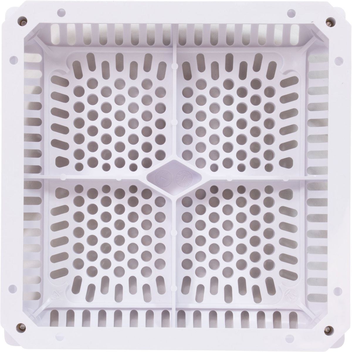 Hayward WGX1033BHF2 18" White Square High Flow Cover & Inner Frame
