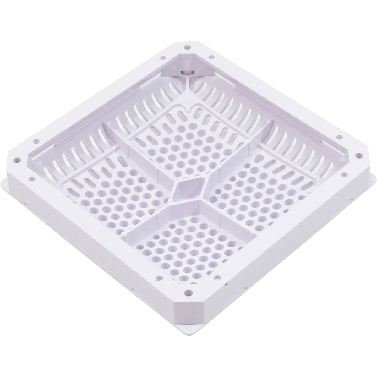 Hayward WGX1033BHF2 18" White Square High Flow Cover & Inner Frame