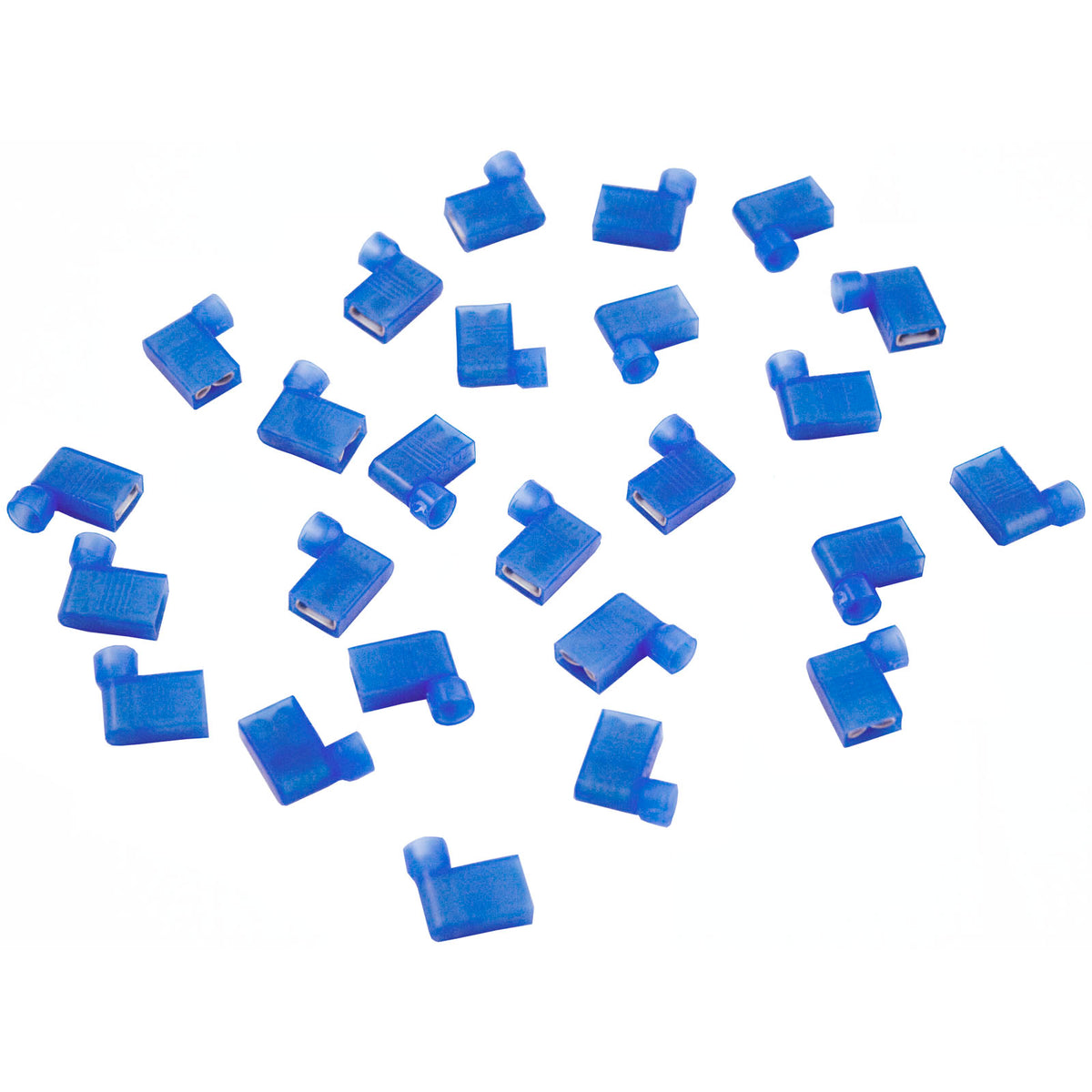 Disconnect, 90° Female, 16-14AWG, .250 Tab, Blue, qty 25
