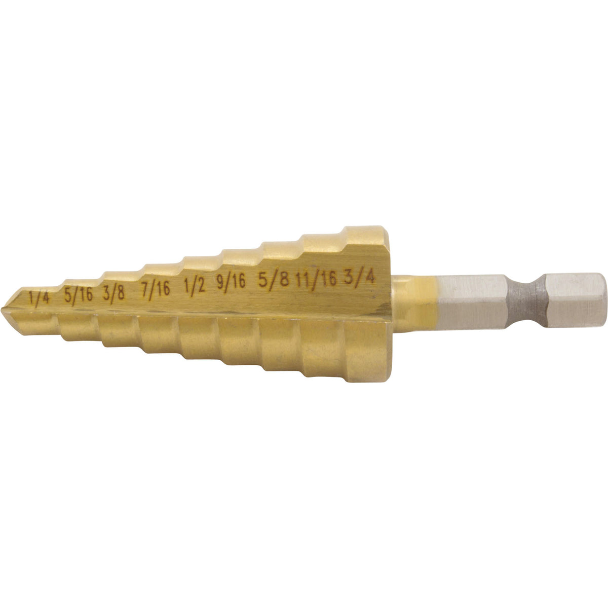 Tool, Step Drill Bit, 1/4" - 3/4"