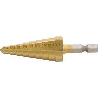 Tool, Step Drill Bit, 1/4" - 3/4"