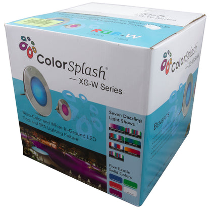 Pool Light, Color Splash XGW 300, RGBW LED, 12V, 39W, 50ft, SQ