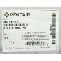 Trap Lid, Pentair WhisperFlo, After 11/98, See Thru
