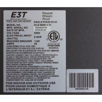 Digital Electric Heater, Raypak E3T, 1-1/2" mpt, 230v, 5.5kW