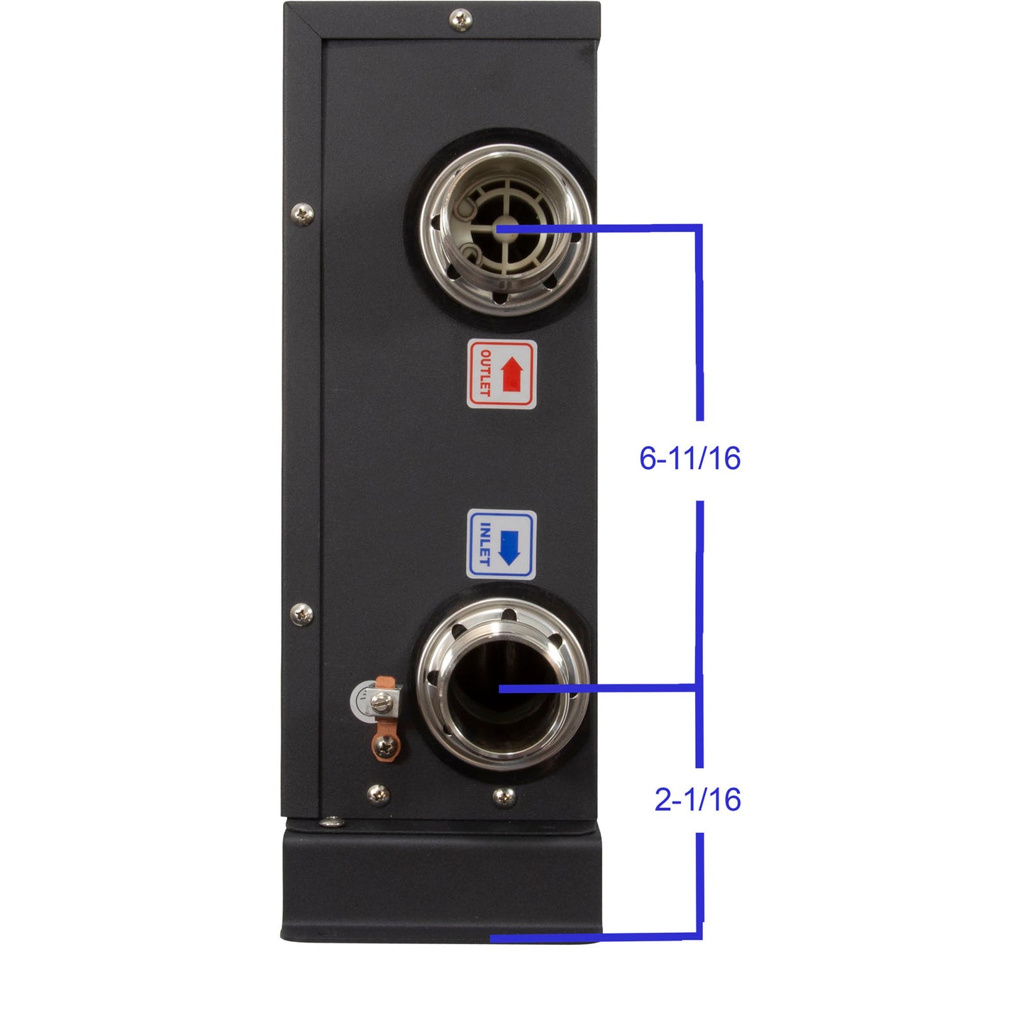 Digital Electric Heater, Raypak E3T, 1-1/2" mpt, 230v, 11kW