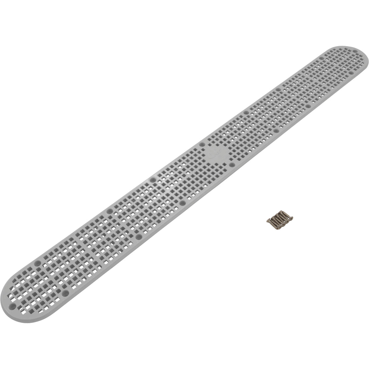 32" Channel Drain Cover With Screws, Gray