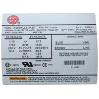 Pump, Circulation, BWG, 1/15hp, 230v, 0.7A, 48Fr, 1-1/2"