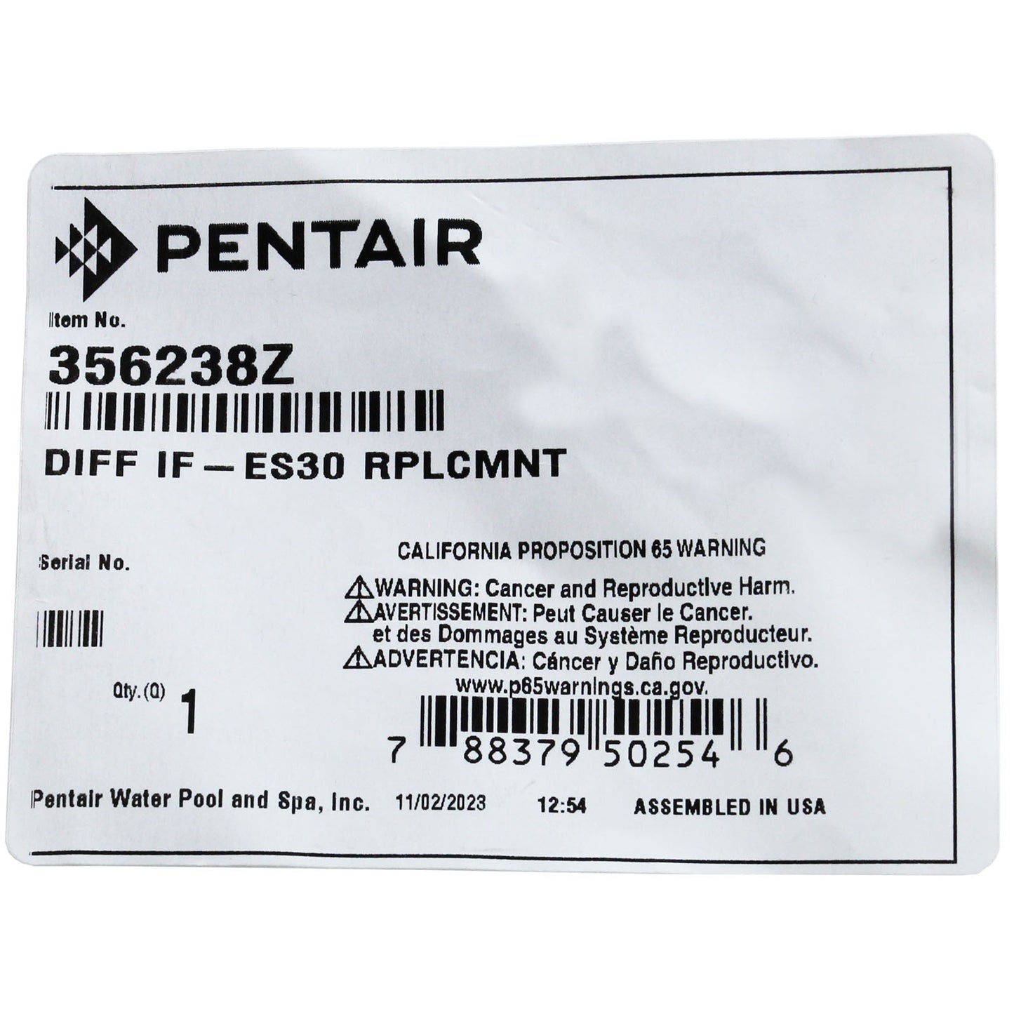 Diffuseur, Pentair IF VS/VSF/2 VST/IP VS+SVRS, après 10/2020