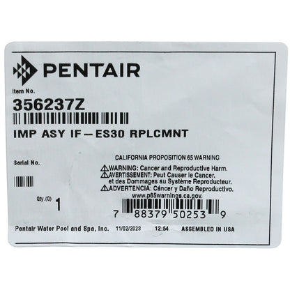 Impeller, Pentair IF VS/VSF/2 VST/IP VS+SVRS, After 10/2020