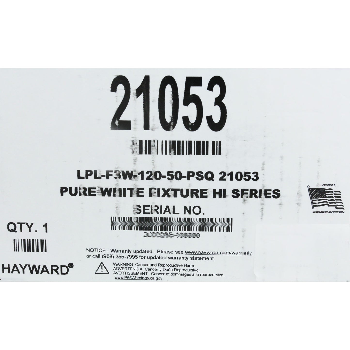 Luz para piscina, LED PureWhite, 115 V, 58 W, 50 pies, equivalente a 500 W, pies cuadrados