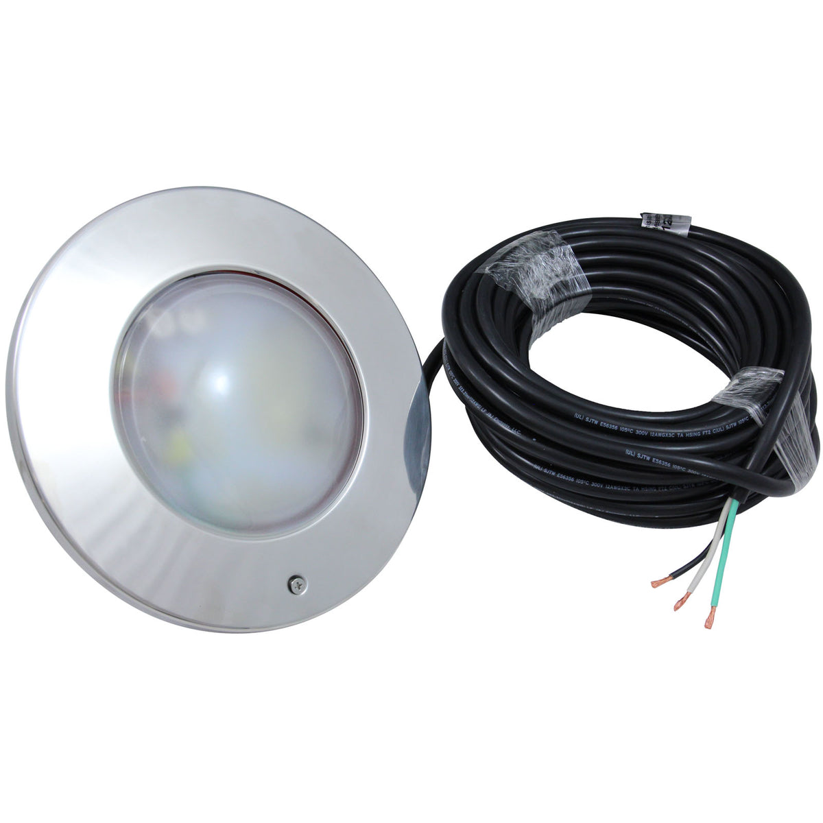 Pool Light, PureWhite LED, 115V, 58W, 100ft, 500W Equivalent, SQ