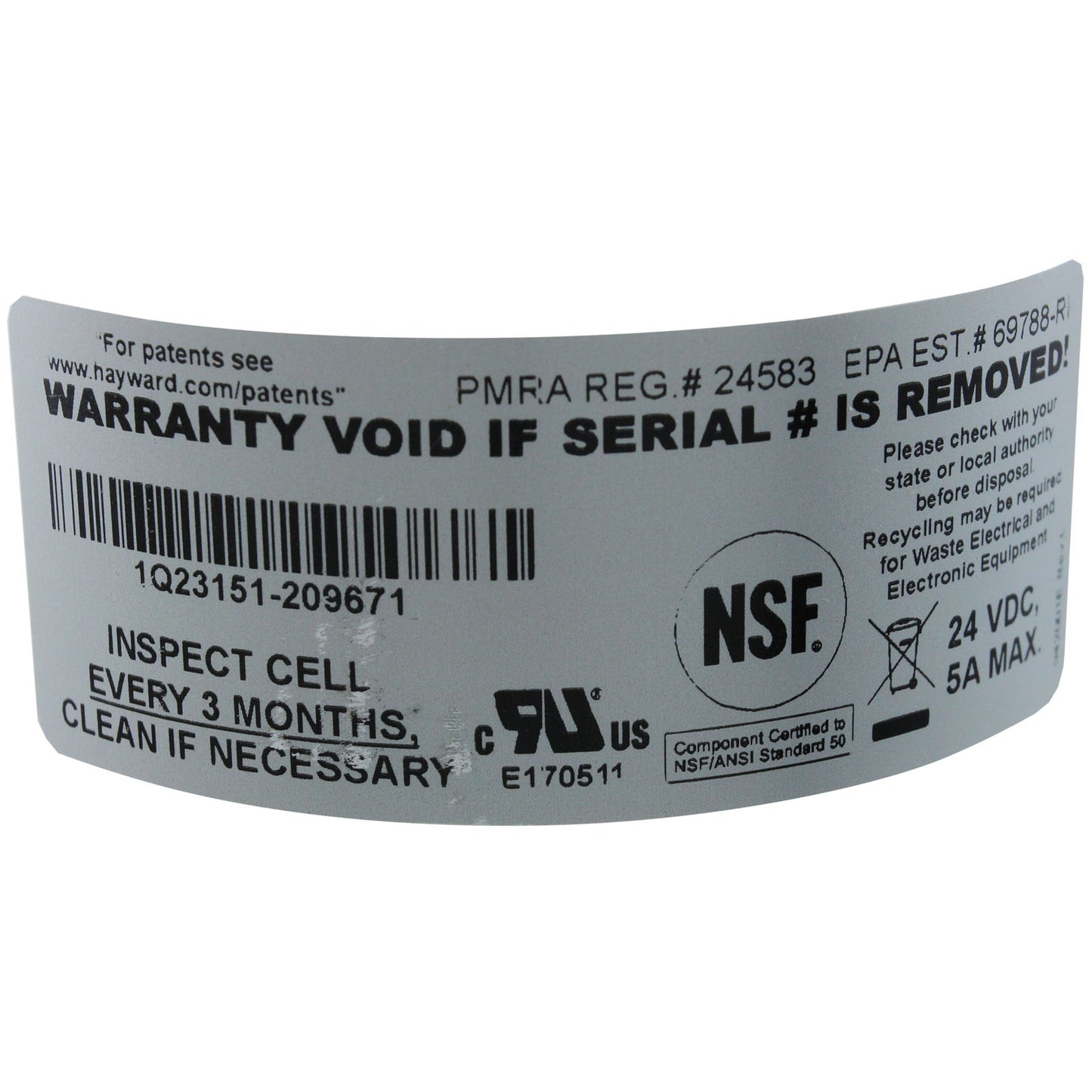 Generador de cloro salino, Hayward AquaTrol RJ