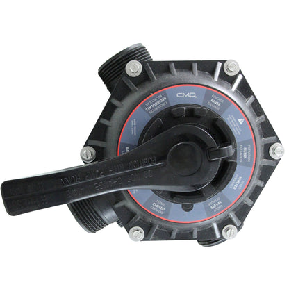 Multi-Port 1.5In Fpt Valve Black T/M Sand With Clamp