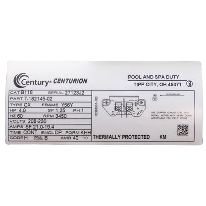 Power End, Speck 21-80 G/GS, 4.0hp, 1 Phase