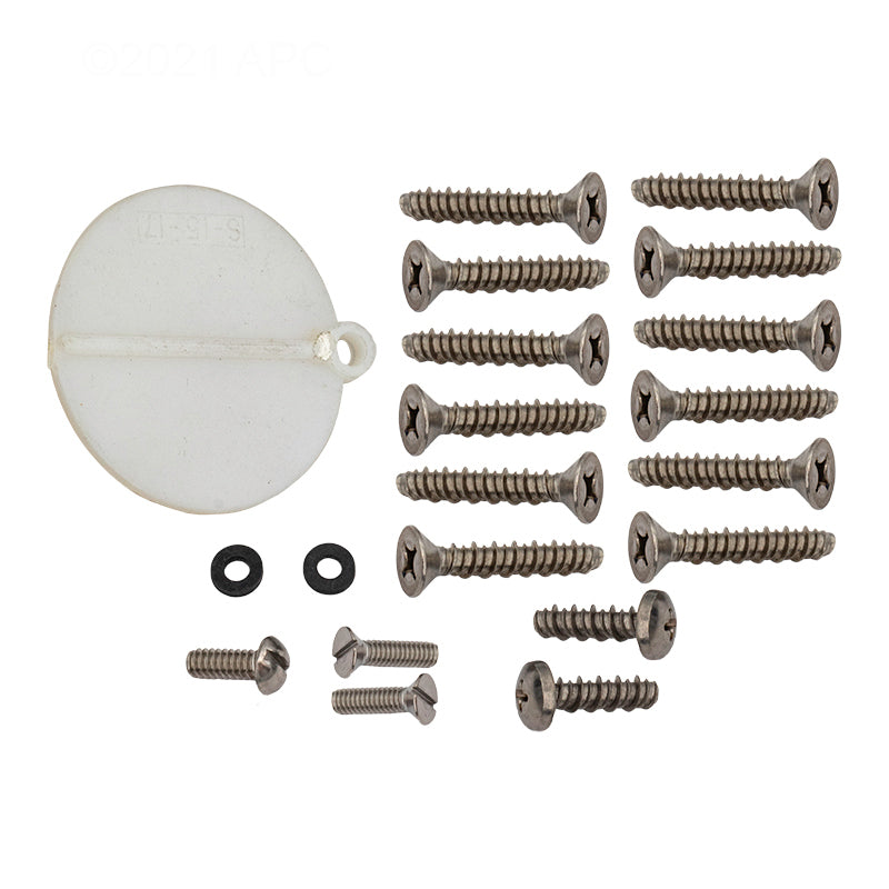 Pentair 85008800 Standard 12 Hole Pattern Extra Long Screw Kit Admiral Skimmers