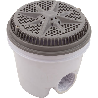 Main Drain, PentStarGuard, 8", 112gpm, 2"Side Port, ABS, Gray, qty 2