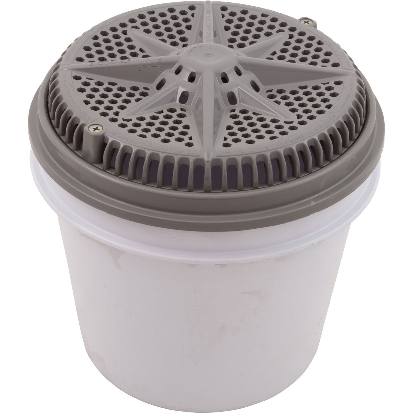 Main Drain, PentStarGuard, 8", 112gpm, 2"Side Port, ABS, Gray, qty 2