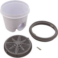 Main Drain, PentStarGuard, 8", 112gpm, 2"Side Port, ABS, Gray, qty 2