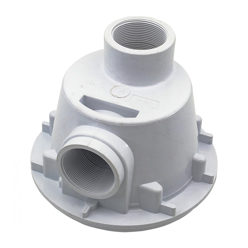 CMP 25513-000-000 7-3/4" Round White Shallow Gunite Pool Main Drain Galaxy