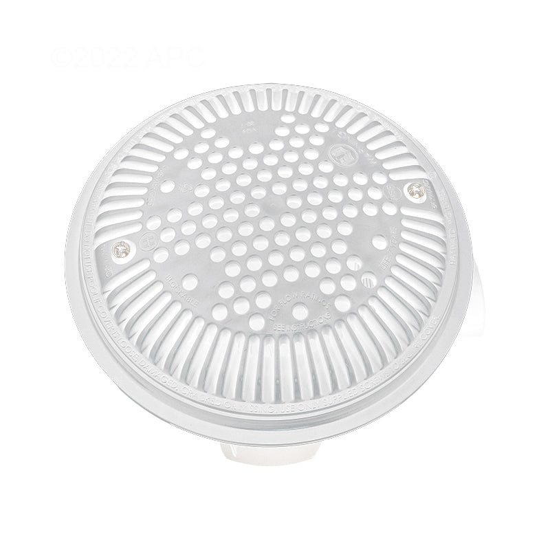 Hayward WG1154SPAK2 Salida de succión doble redonda de 8" con collarín ajustable, paquete de 2