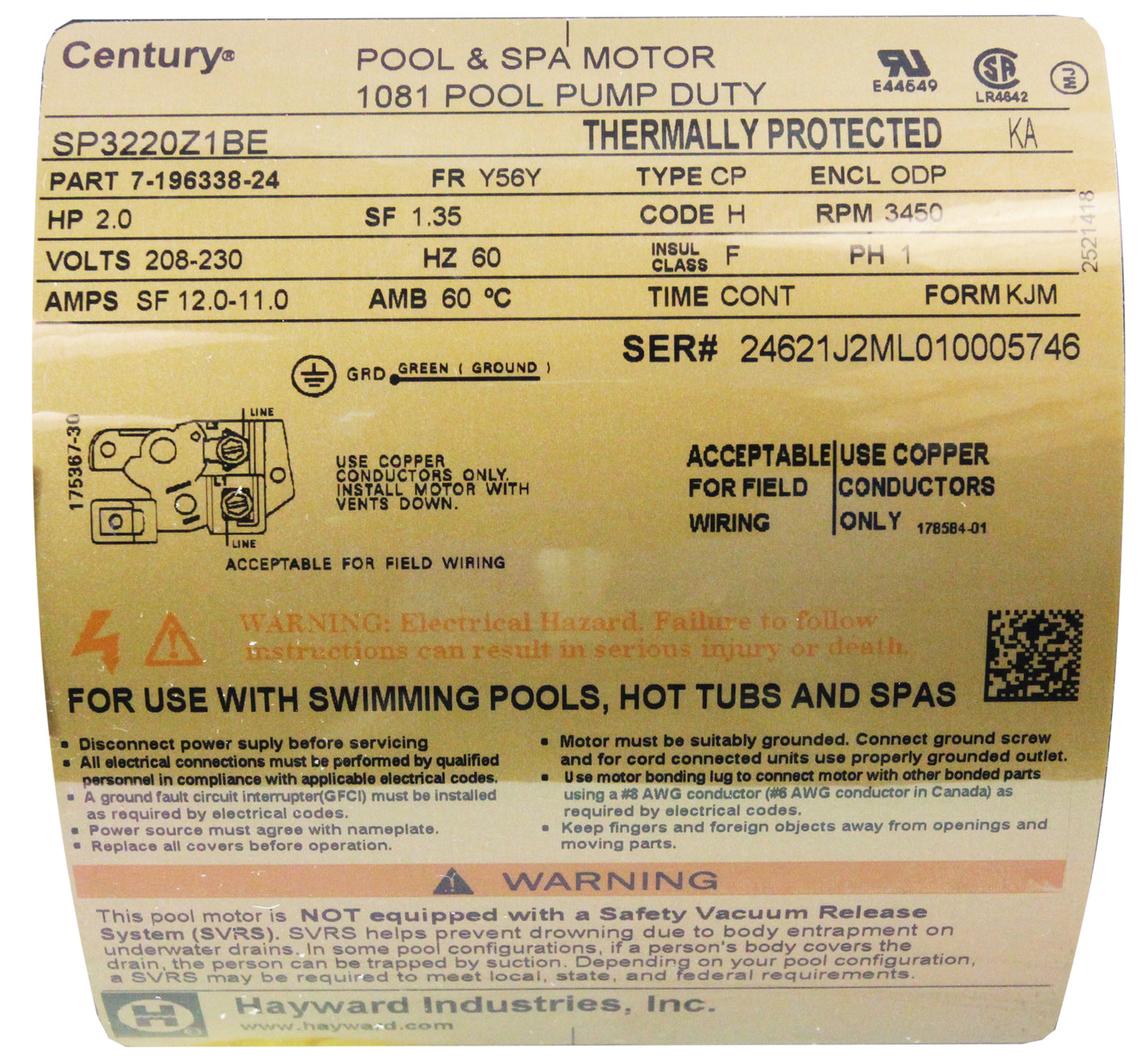 Extrémité de puissance - 2 CV (moteur, joint, plaque, diffuseur)
