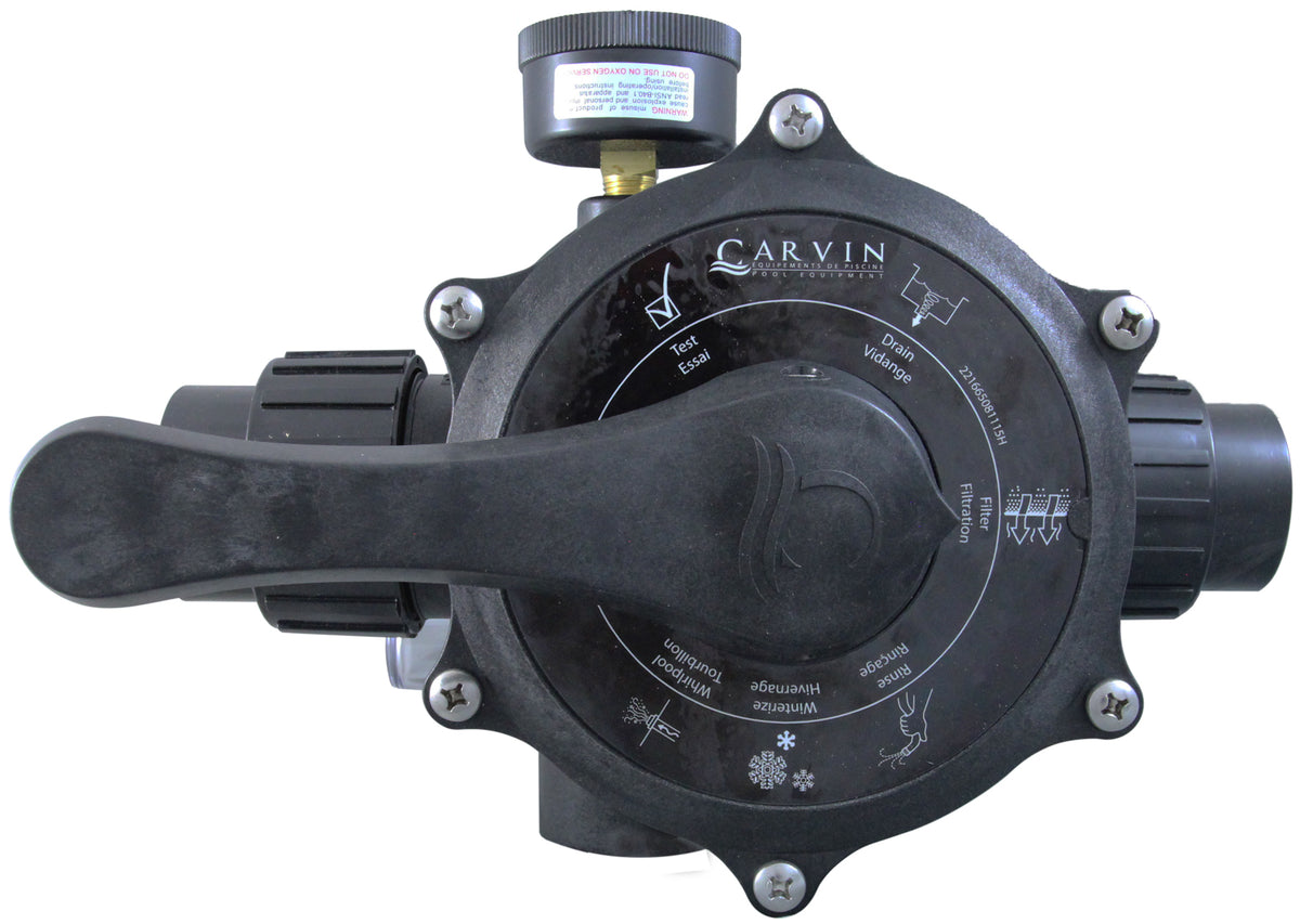 Carvin DVK7C 1.5" 7-Position Multiport Pool Filter Valve (39263035K)