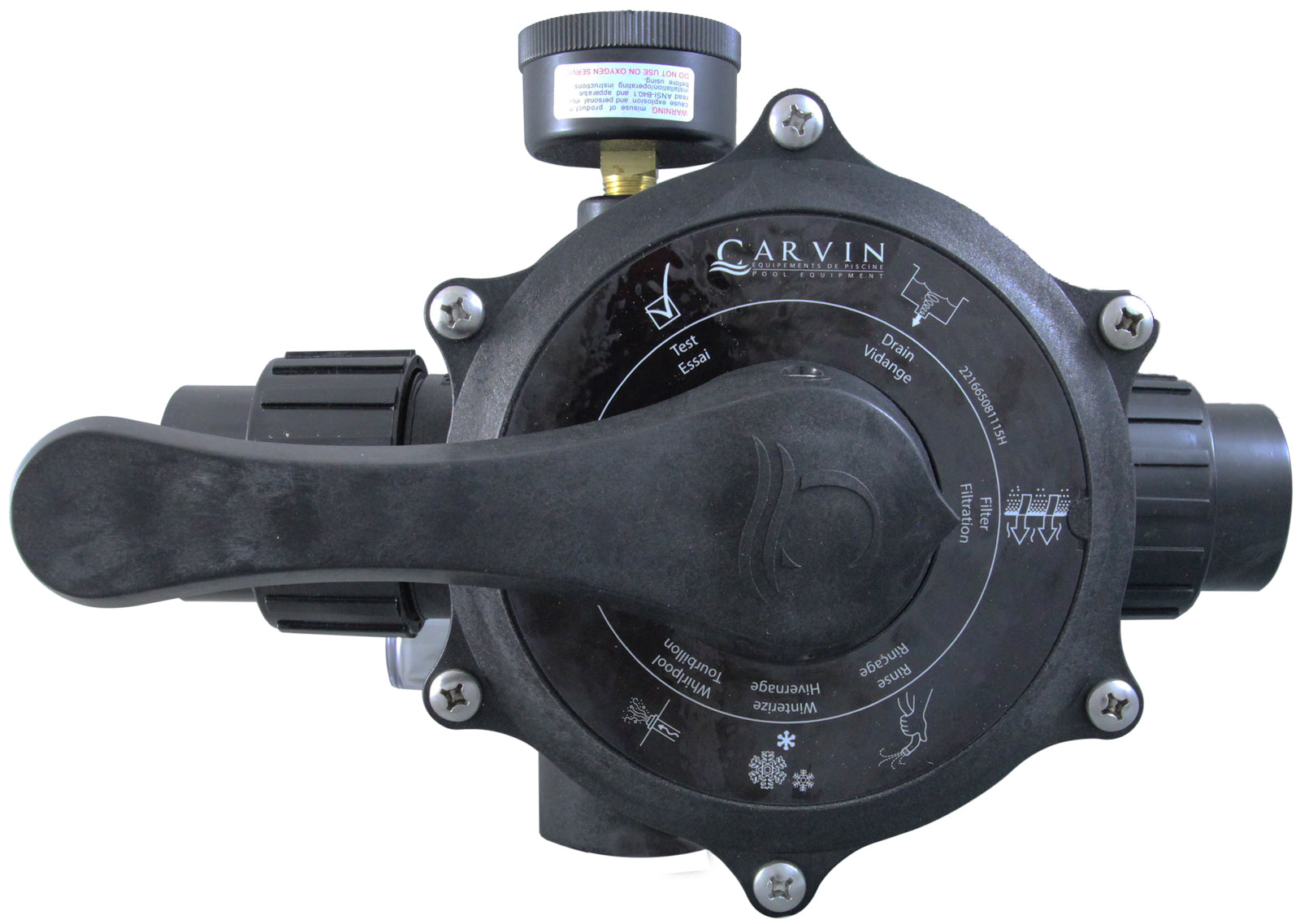 Carvin DVK7C 1.5" 7-Position Multiport Pool Filter Valve (39263035K)